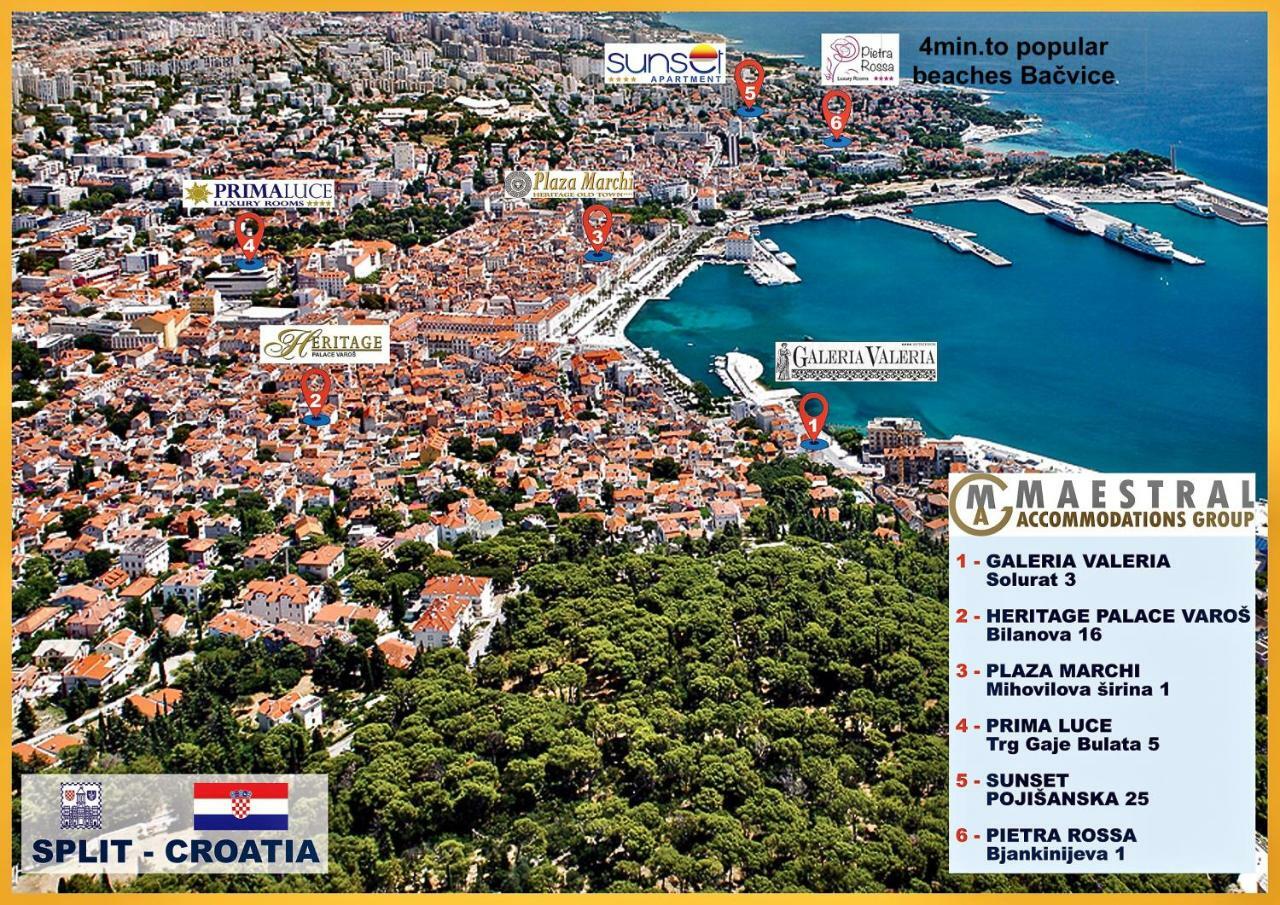 Pietra Rossa Hotel Split Exterior photo